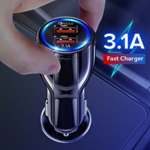 18W 3.1A Dual USB Fast Charging Car Charger
